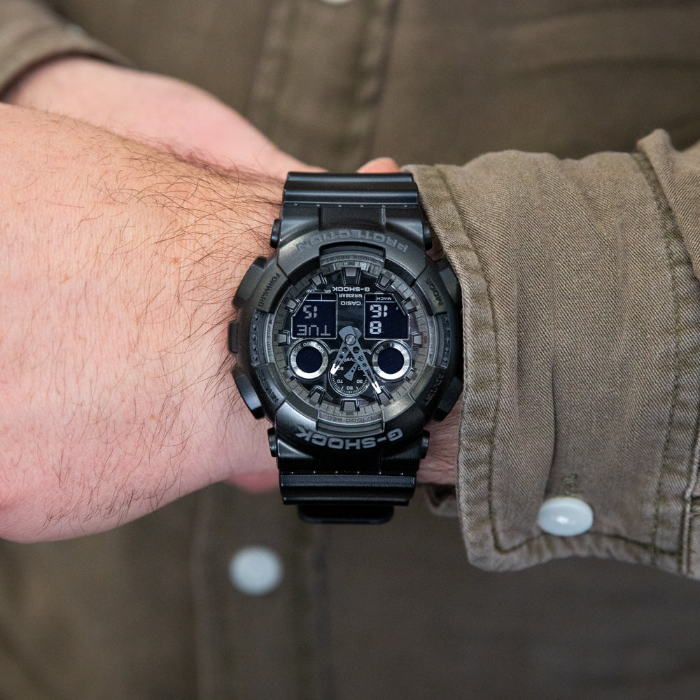 G-Shock GA100CF-1A Men's Fashionable and Tough Wristwatch