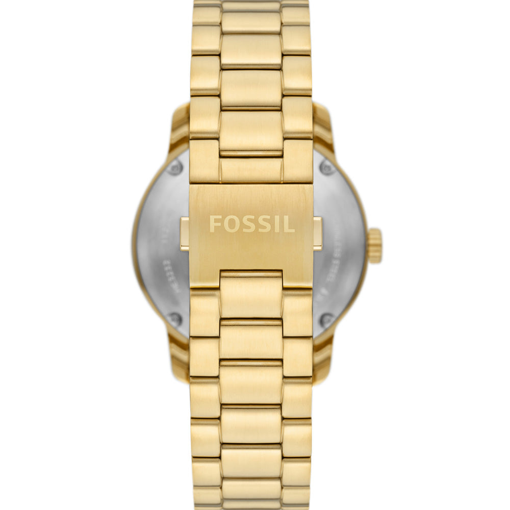 Fossil Heritage Automatic ME3232 Men's Wristwatch with Gold Case and Matching Gold Bracelet