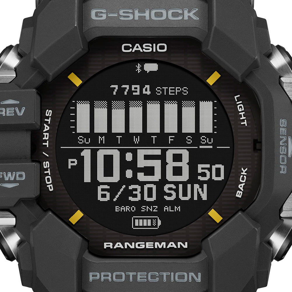 G-Shock GPRH1000-1D Black GPS Rangeman Tough Survival Watch