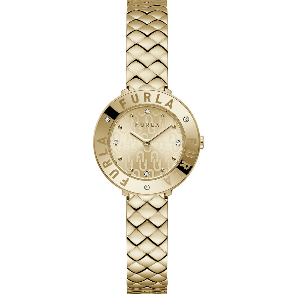 Furla Luxury Gold-Tone Essential Watch WW00004020L2