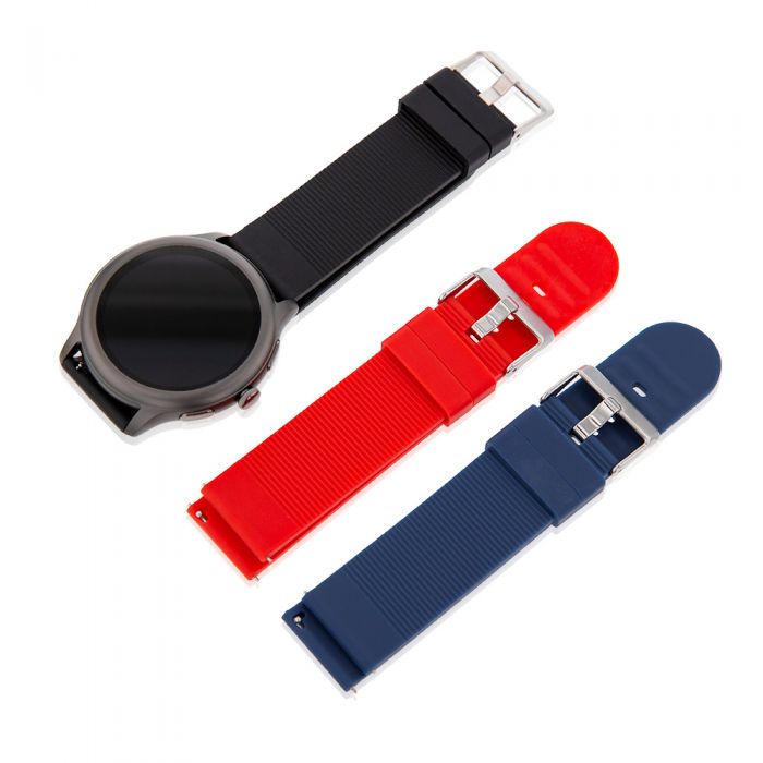 Active Pro Call+ Connect Premium Smart Watch Box Set Featuring 3 Band Choices in Sleek Black