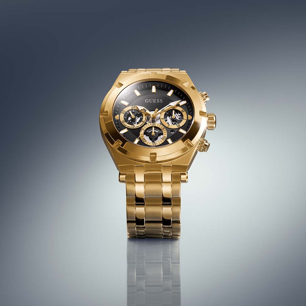 Guess Continental GW0260G2 Multi-Functional Luxury Gold-Coated Stainless Steel Watch