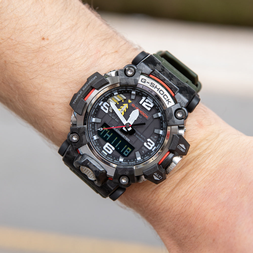 G-Shock Durable GWG2000-1A3 Mudmaster Watch with Multiple Functions