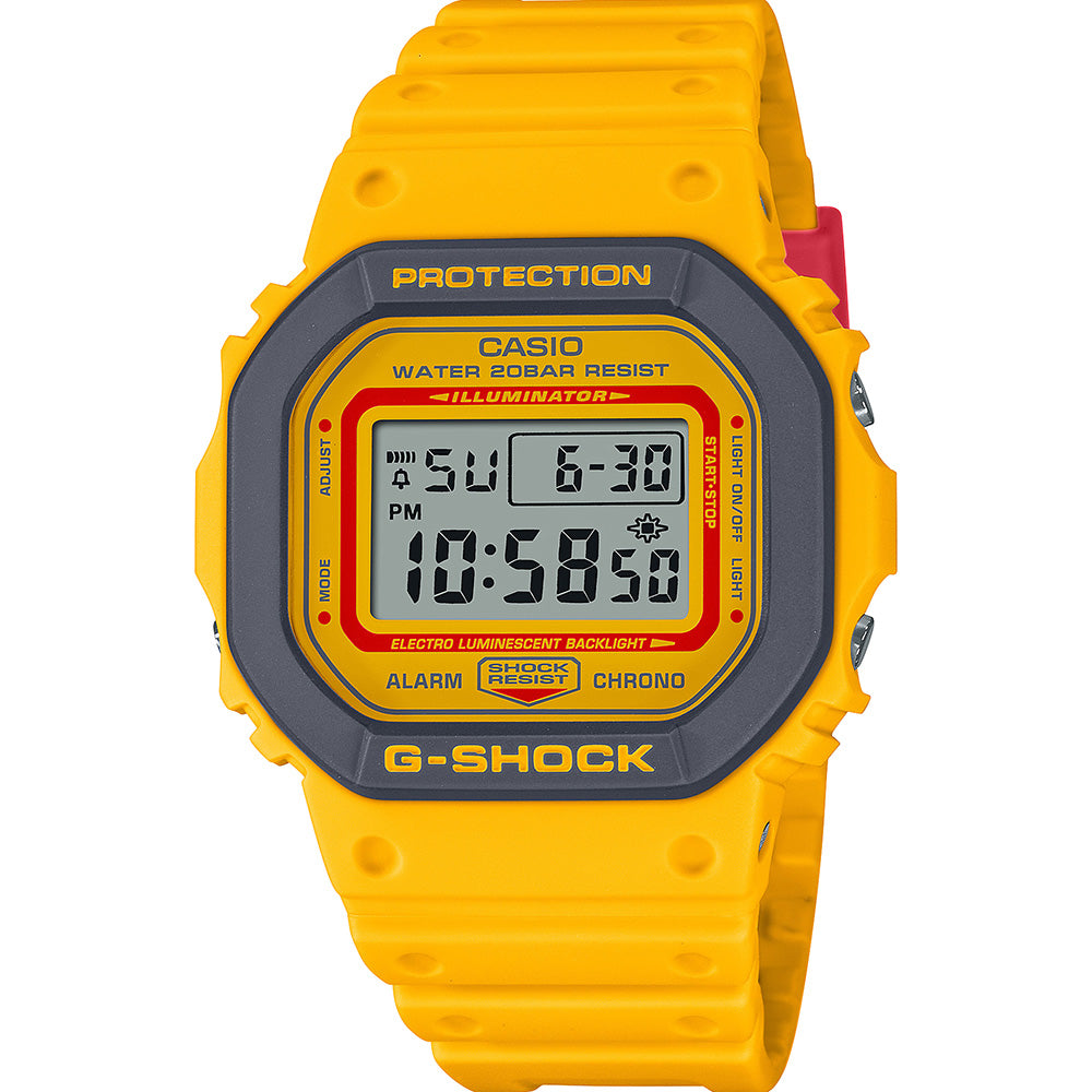 90s Inspired G-Shock DW5610-9 Watch with Retro Theme
