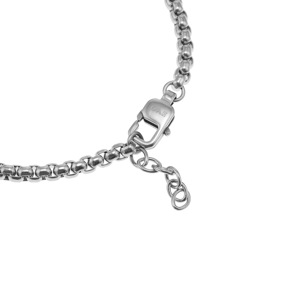 Emporio Armani Stylish Stainless Steel Bracelet with Black Matte Lacquer Finish