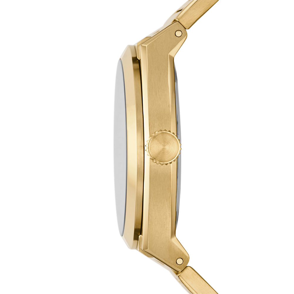Fossil Everett FS5965 All-Gold Tone Stainless Steel Analog Quartz Watch