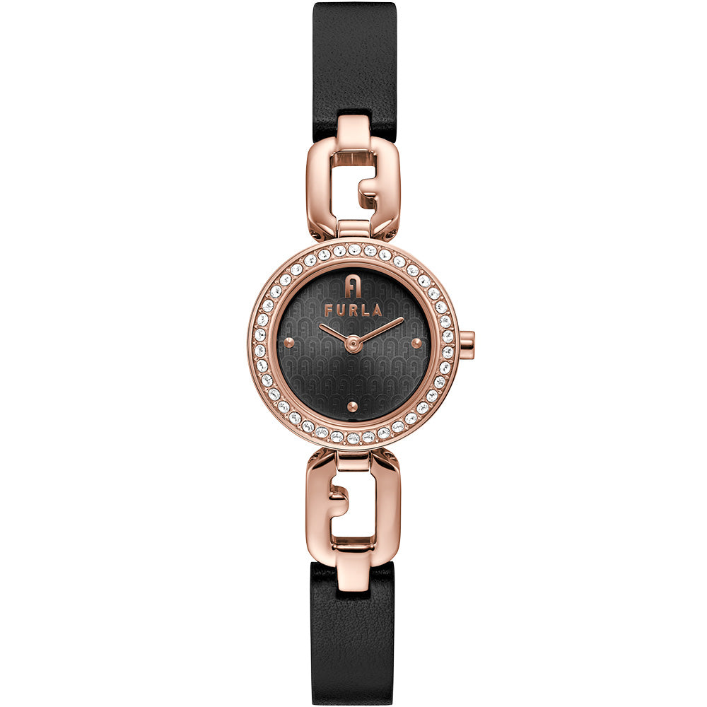 Furla Women's WW00015018L3 Arco Chain Petite Rose Gold Tone Luxury Watch