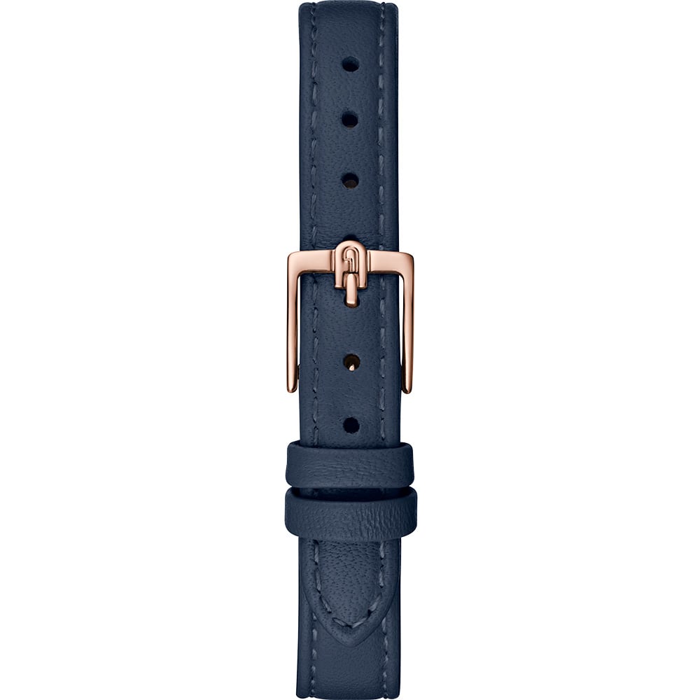 Furla Women's Cosy Oceana Blue Leather Analog Watch with Rose Gold Stainless Steel Case