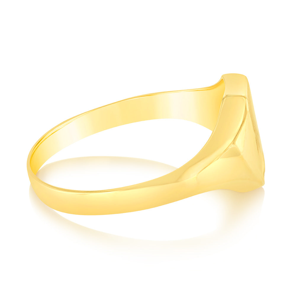 9ct Yellow Gold Classic Signet Ring for Gentlemen