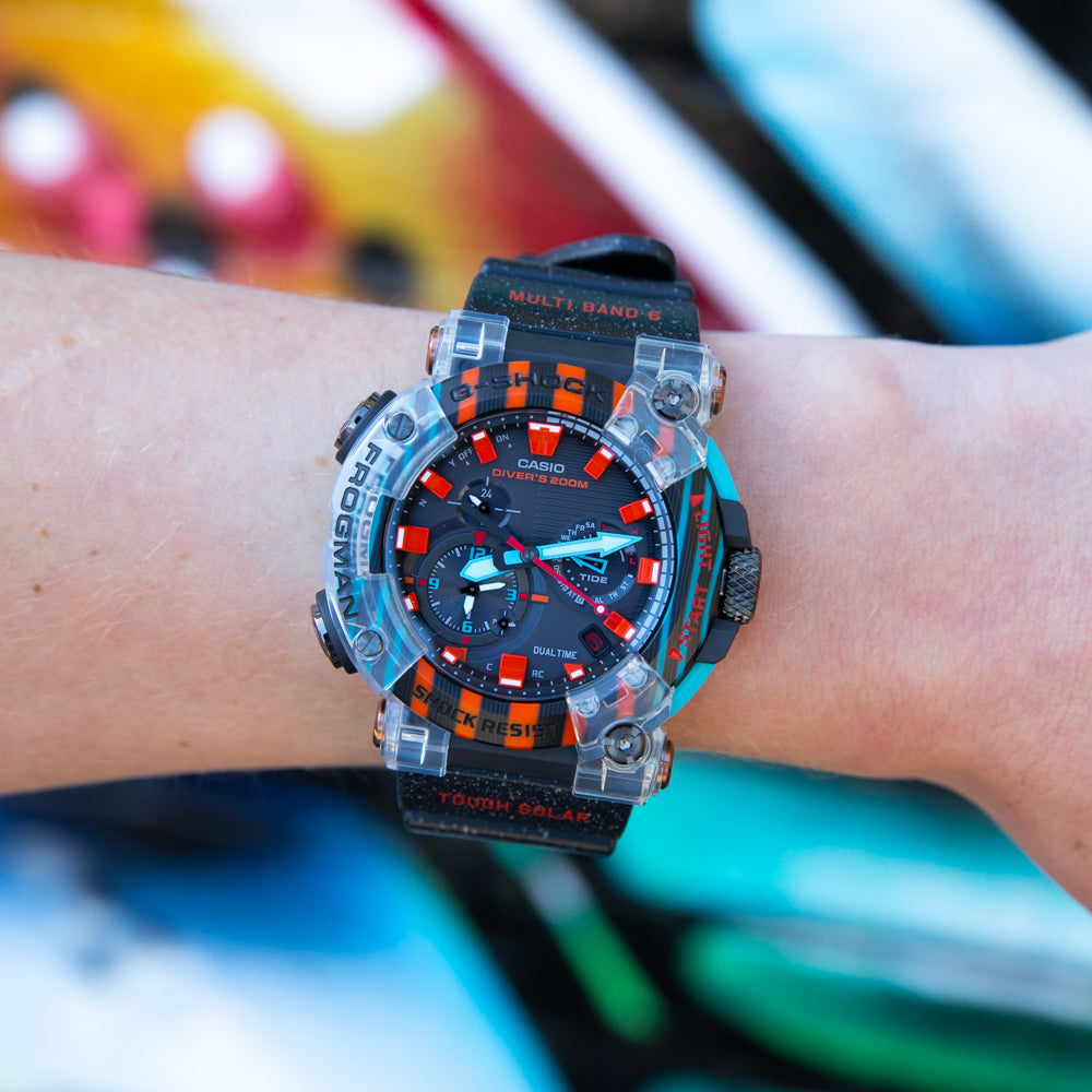 G-Shock Limited Edition GWFA1000APF-1A 30th Anniversary Poison Dart Frog Frogman Watch