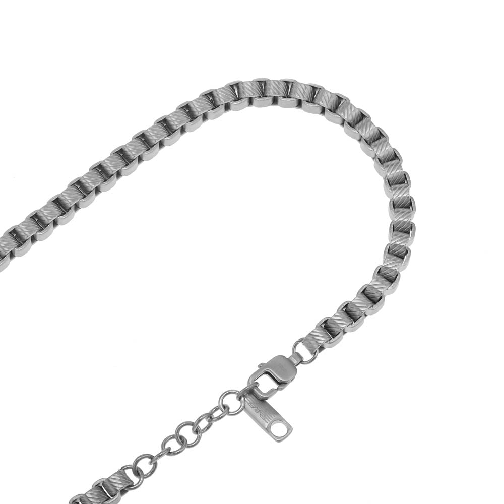 Emporio Armani Fashionable Stainless Steel Identity Chain for Trendy Accessories