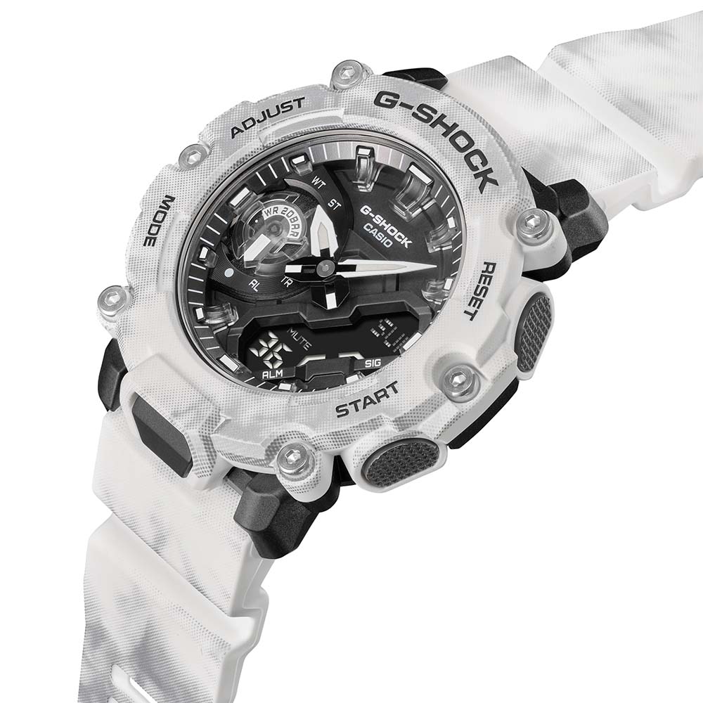 G-Shock GA2200GC-7A Stylish Grunge Snow Camo Watch