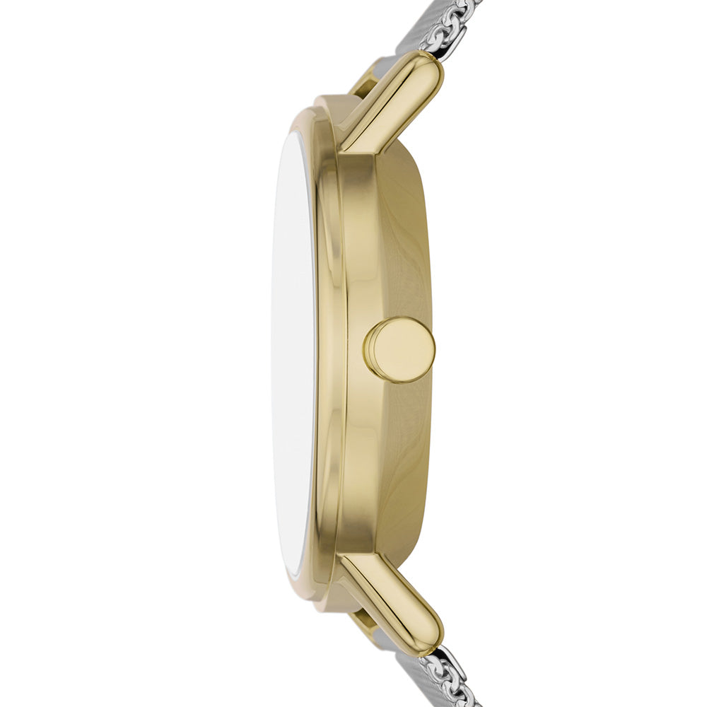 Fossil Two - Tone Kuppel Lille Style Ladies Wristwatch SKW3101