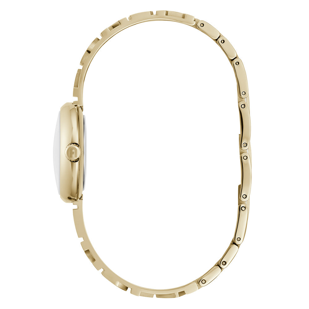 Furla WW00049003L2 Stylish 3D Gold-Tone Stainless Steel Bangle for Urban Wear