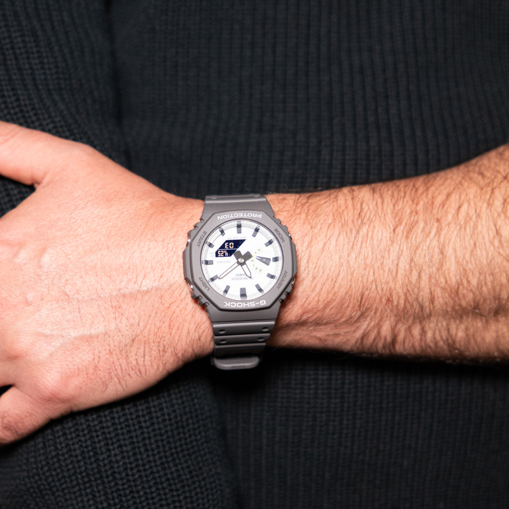 G-Shock GA2100HD-8A Stylish Hidden Glow Watch with Phosphorescent Face