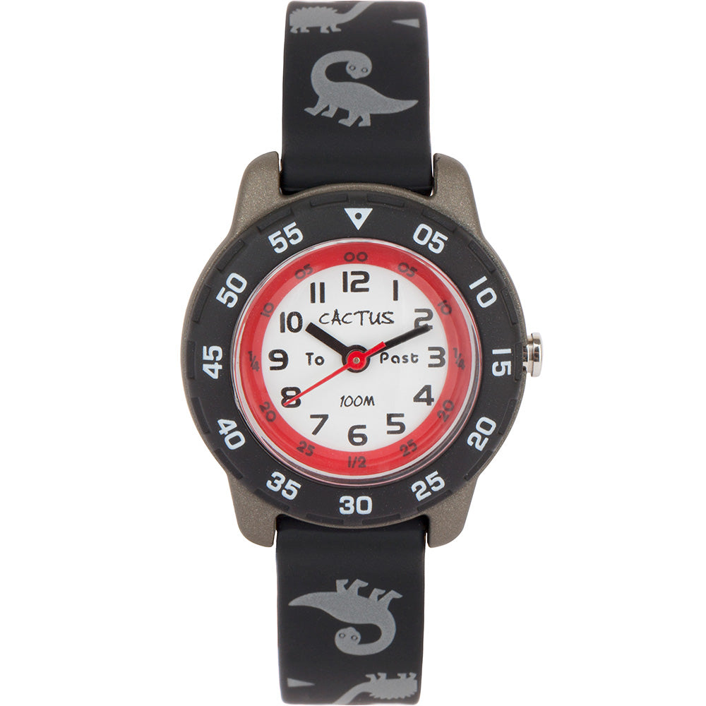 Cactus Time Teacher CAC124M01 Dinosaur-themed Kids' Analog Watch