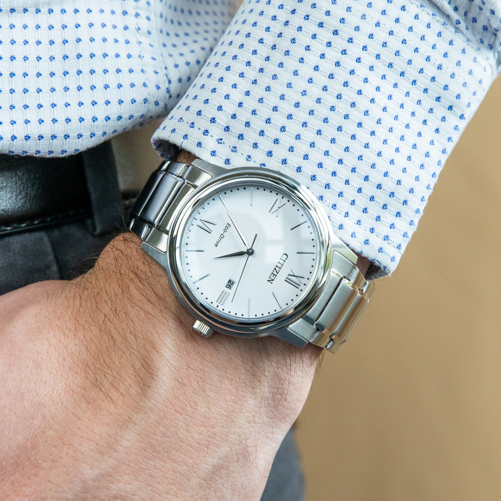 Citizen Men's Stylish Eco-Drive AW1670-82A Stainless Steel Dress Watch