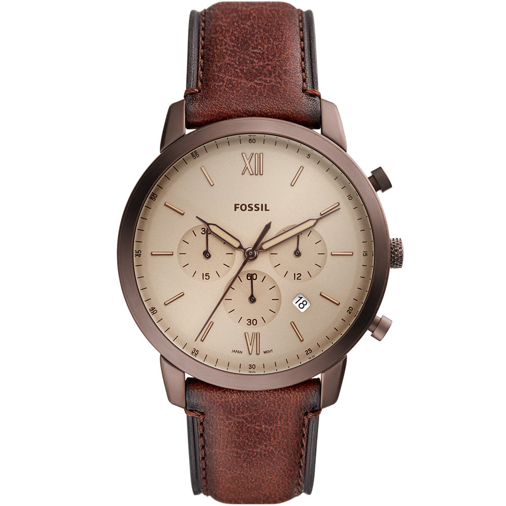 Fossil Neutra FS5941 Men's Brown Leather Chronograph Watch