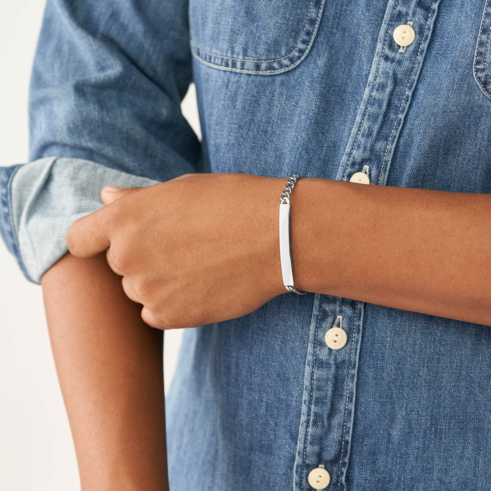 Fossil Drew Stainless Steel Bracelet with 20.7cm Length