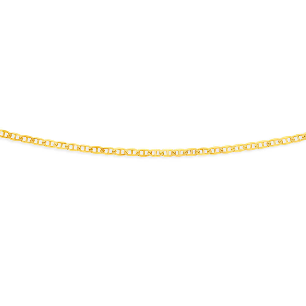 Stunning 9ct Yellow Solid Gold Anchor Chain, 55cm in Length