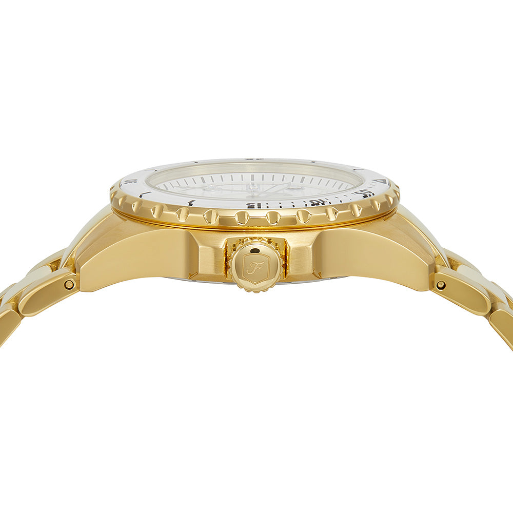 Fossil ES5350: Sophisticated Blue Watch with Gold - Tone Design