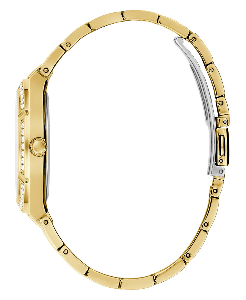 Stylish Guess Cosmo GW0033L2 Gold Tone Stone Set Women's Wristwatch