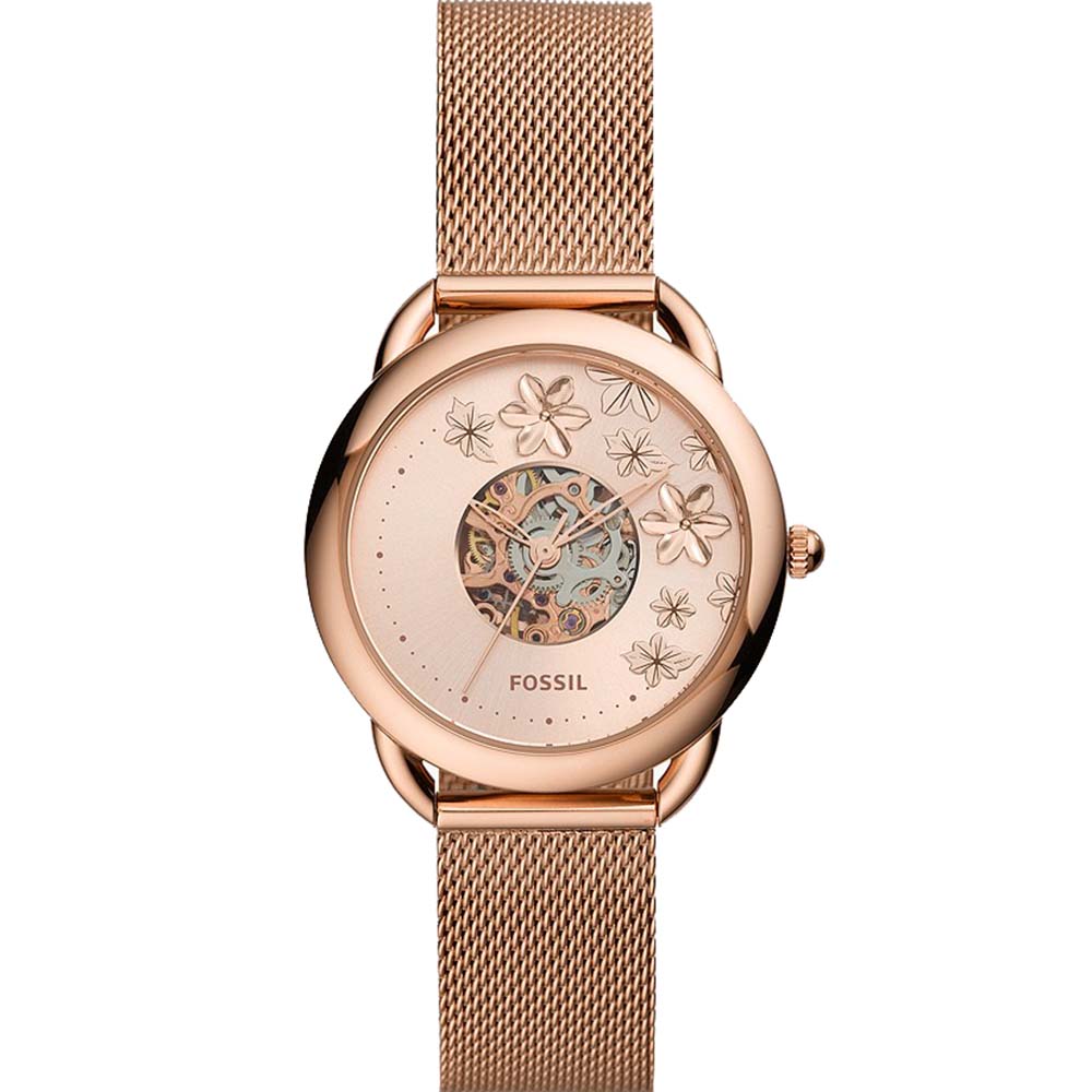 Fossil Tailor Me ME3187 Floral Rose Design Women's Automatic Wristwatch