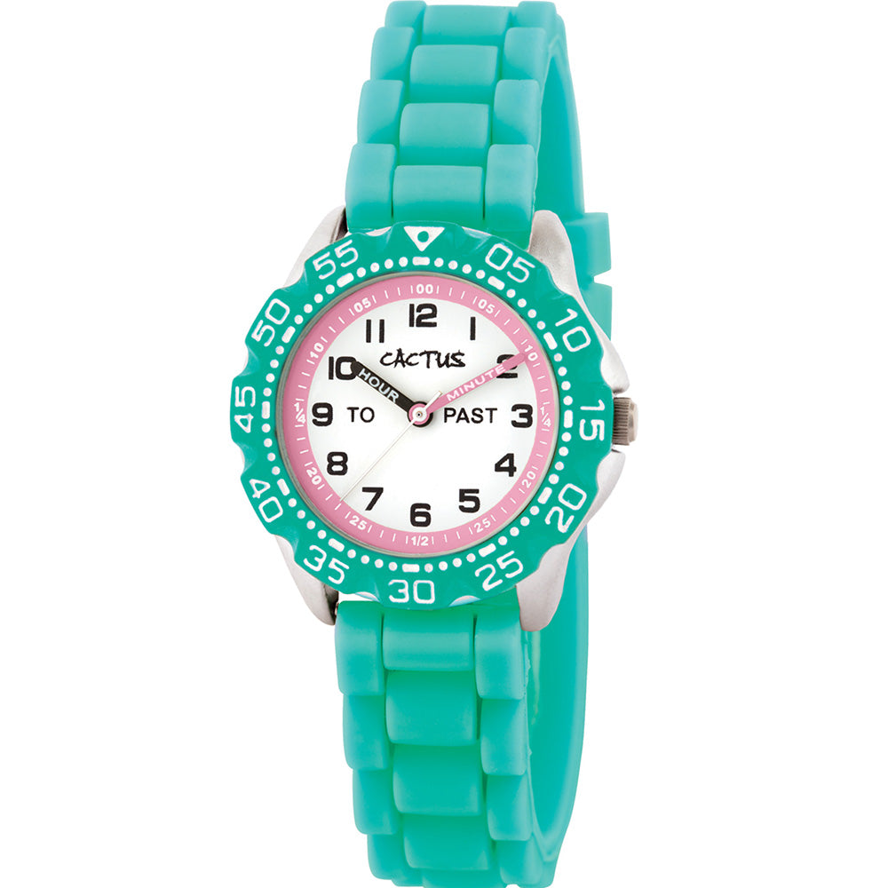 Teal Cactus CAC148M12 Time Teacher Durable Kids Watch