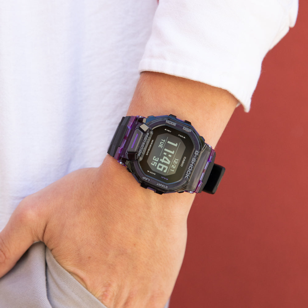 G-Shock GBD200SM-1A6 G-Squad Smart Watch in Vital Colour Series with Dark Blue and Purple Tones