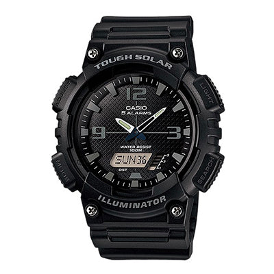 Casio AQS810W-1AV Tough Solar: Durable Solar Watch with Multi-Function