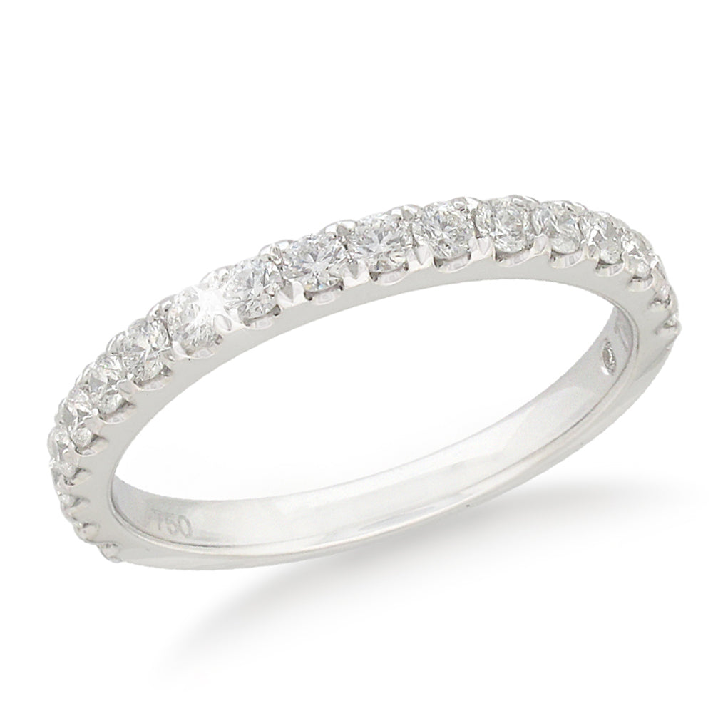 18ct White Gold Eternity Ring with 18 Flawless Cut Diamonds (Total Weight 30pt)