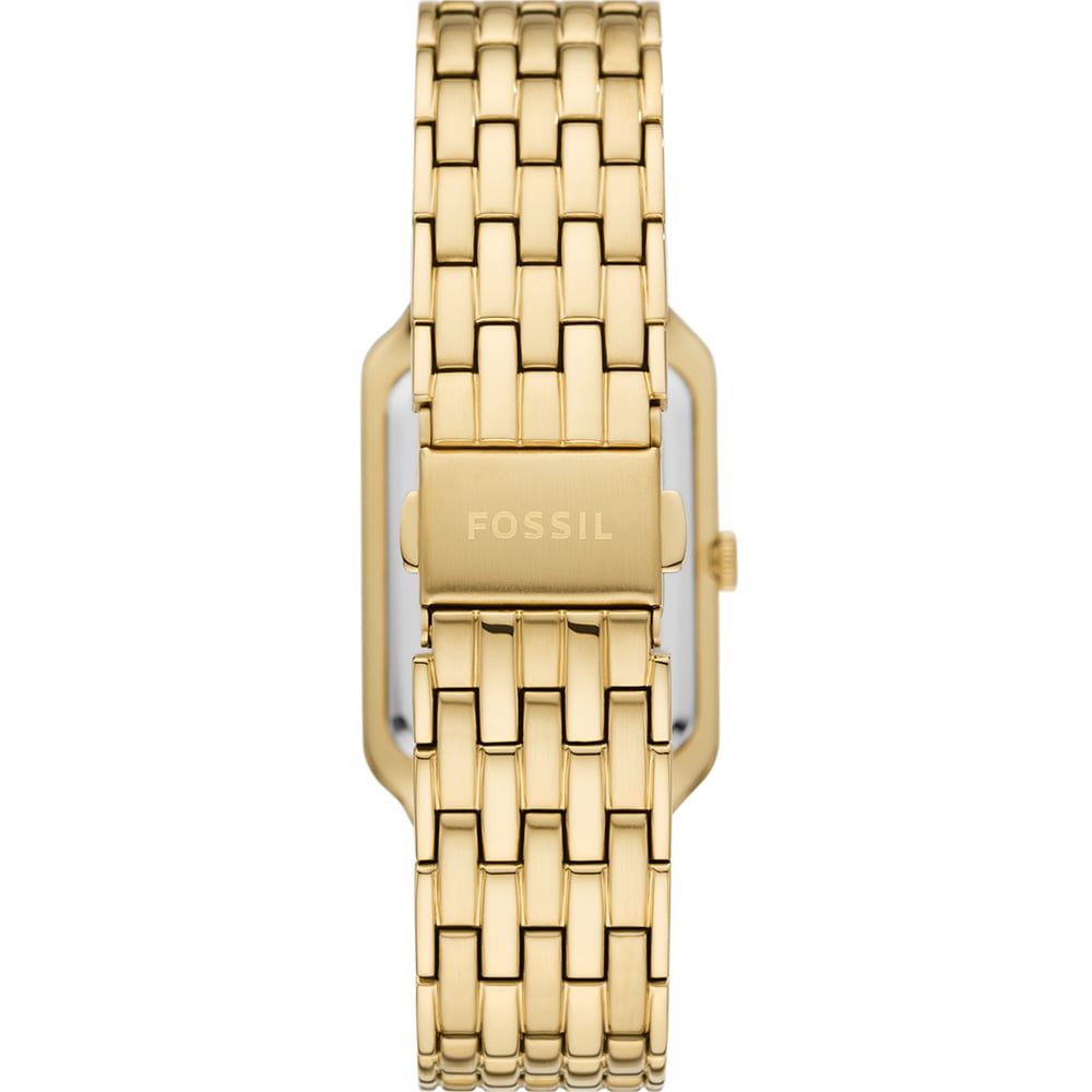 Fossil Luxury Gold Rectangular Case Raquel ES5304 Women's Watch