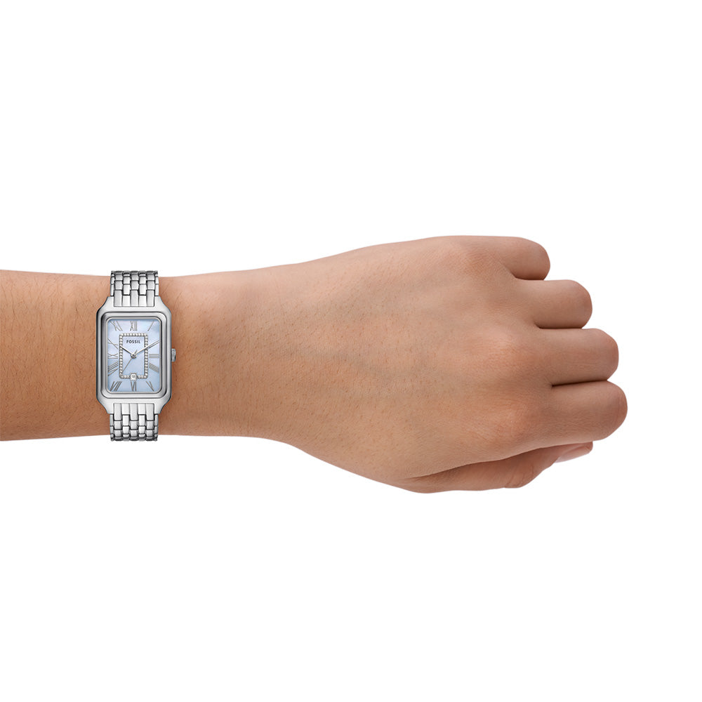 Fossil Raquel ES5402 Women's Quartz Watch with Stainless Steel Case and Bracelet