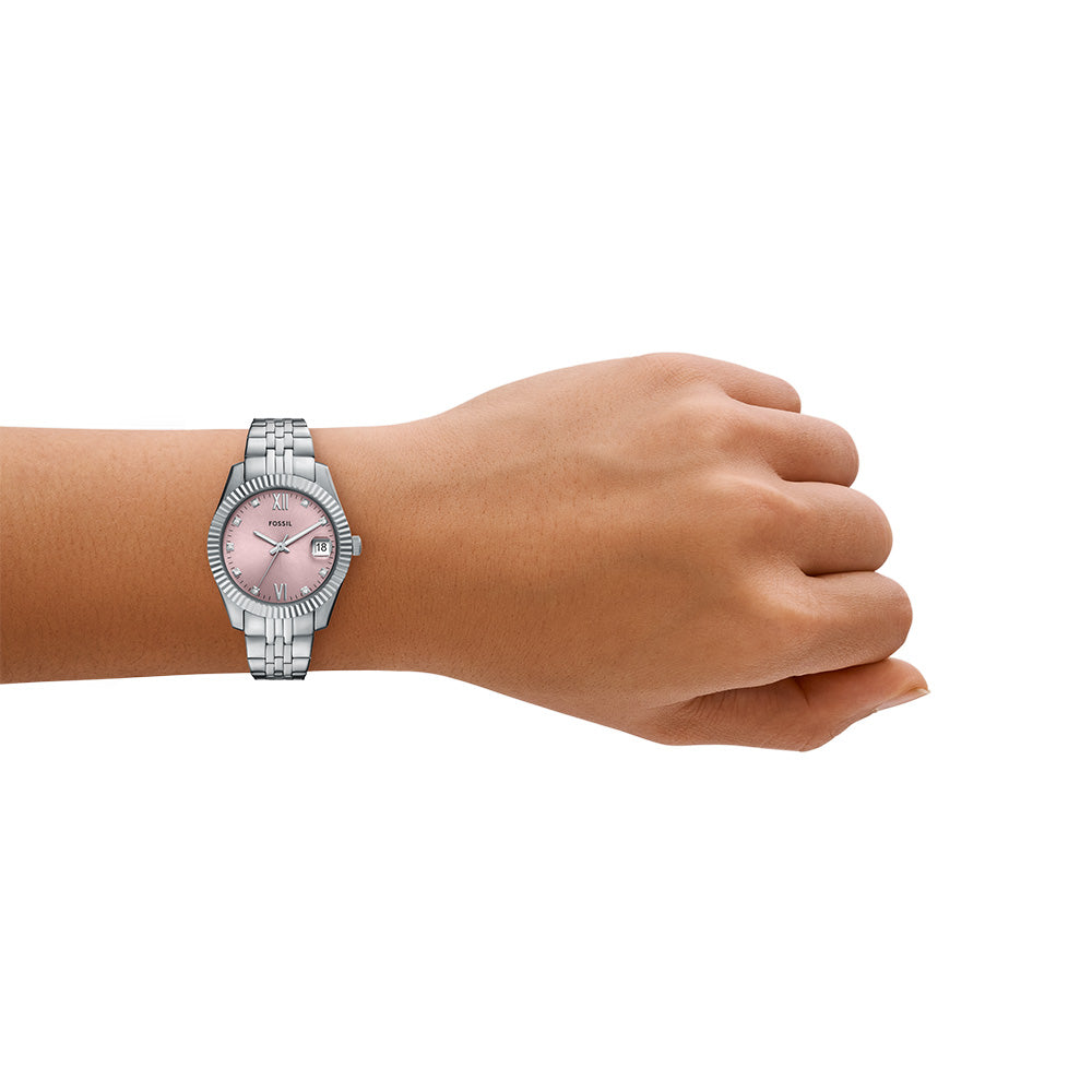 Fossil Scarlette ES5403 Quartz Watch with 32mm Stainless Steel Case and Bracelet