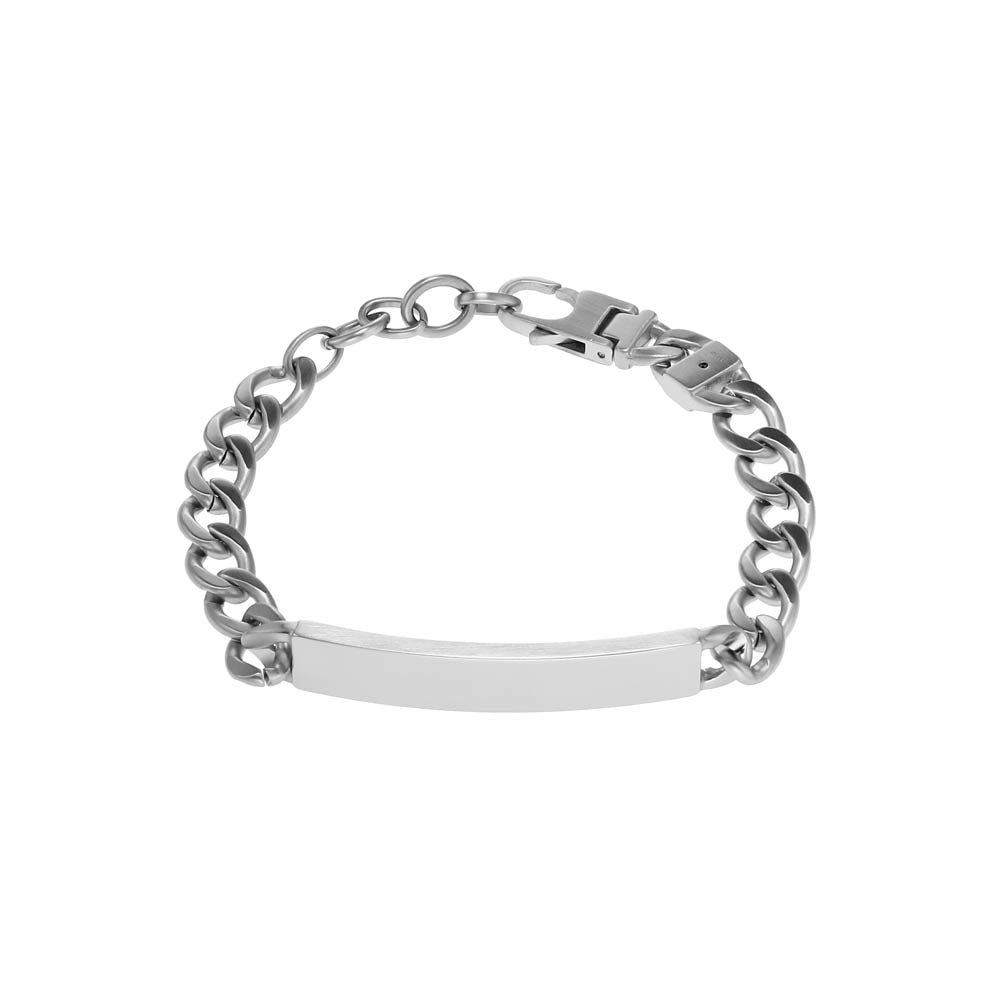 Fossil 22.4cm Stainless Steel Drew Stylish ID Bracelet