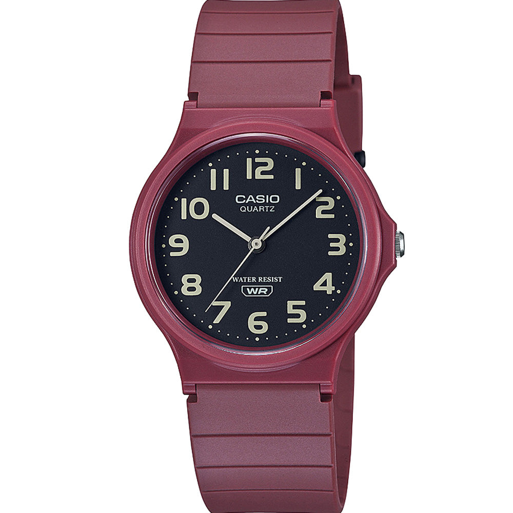 Casio MQ24UC-4B Men's Casual Wristwatch in Stunning Red Earth Colour