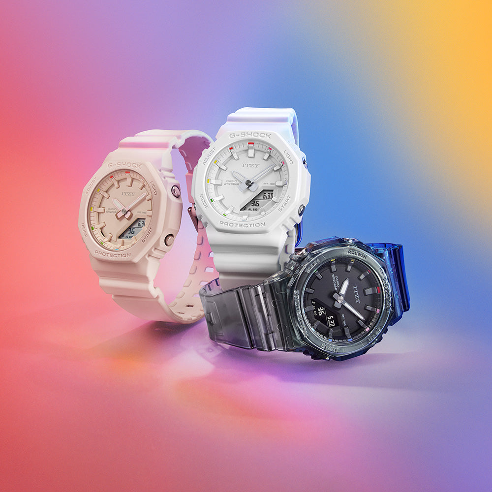 G-Shock ITZY Collaboration Sleek Digital Watch GMA - P2100ZY - 1A