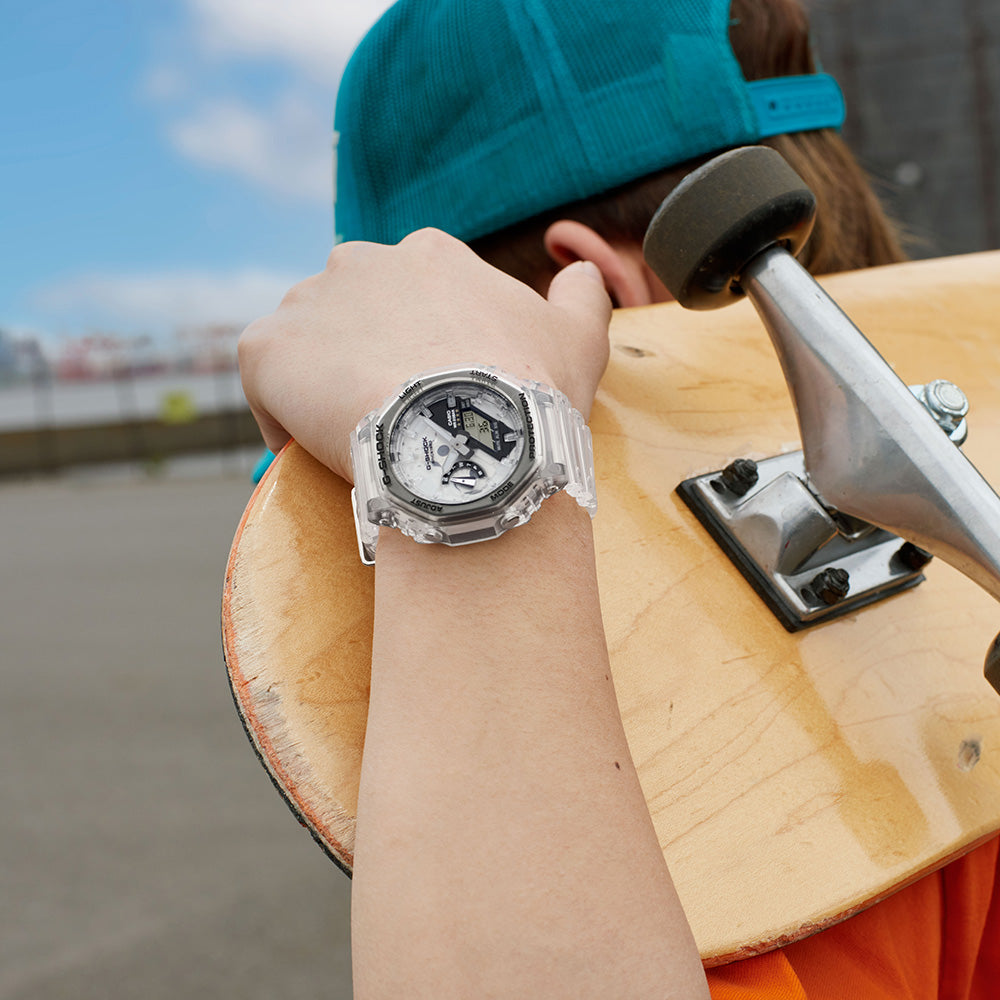 G-Shock 40th Anniversary GMAS2140RX-7 Skeleton Remix Transparent Watch