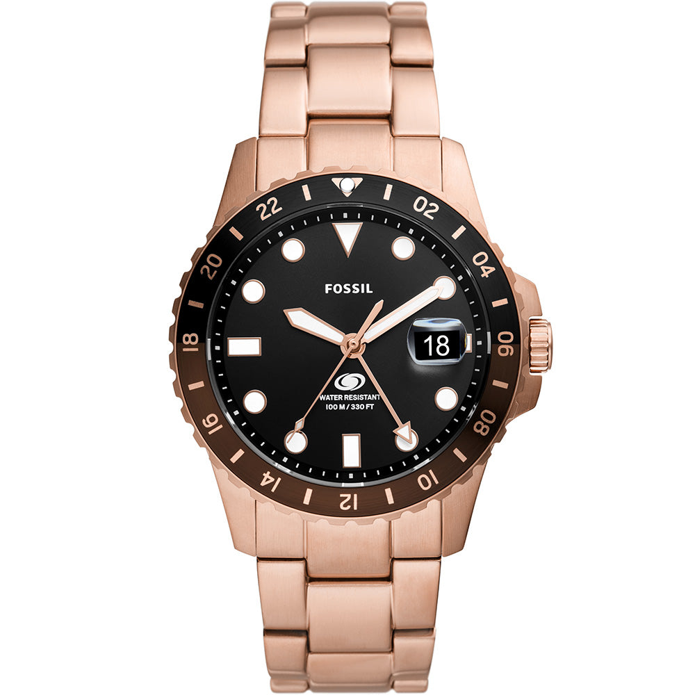 Fossil Elegant Rose Gold FS6027 Watch with Distinctive Bezel