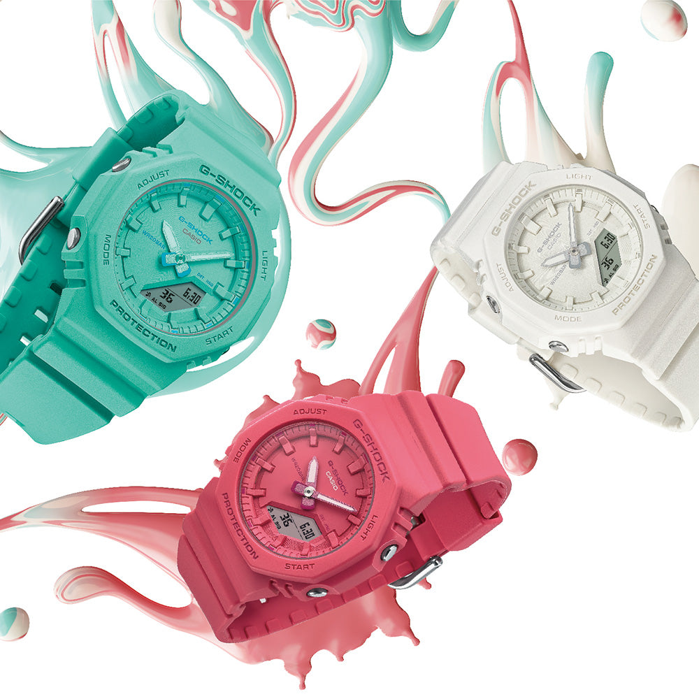 G-Shock GMAP2100-7A Itzy All-White Tone-On-Tone Stylish Watch