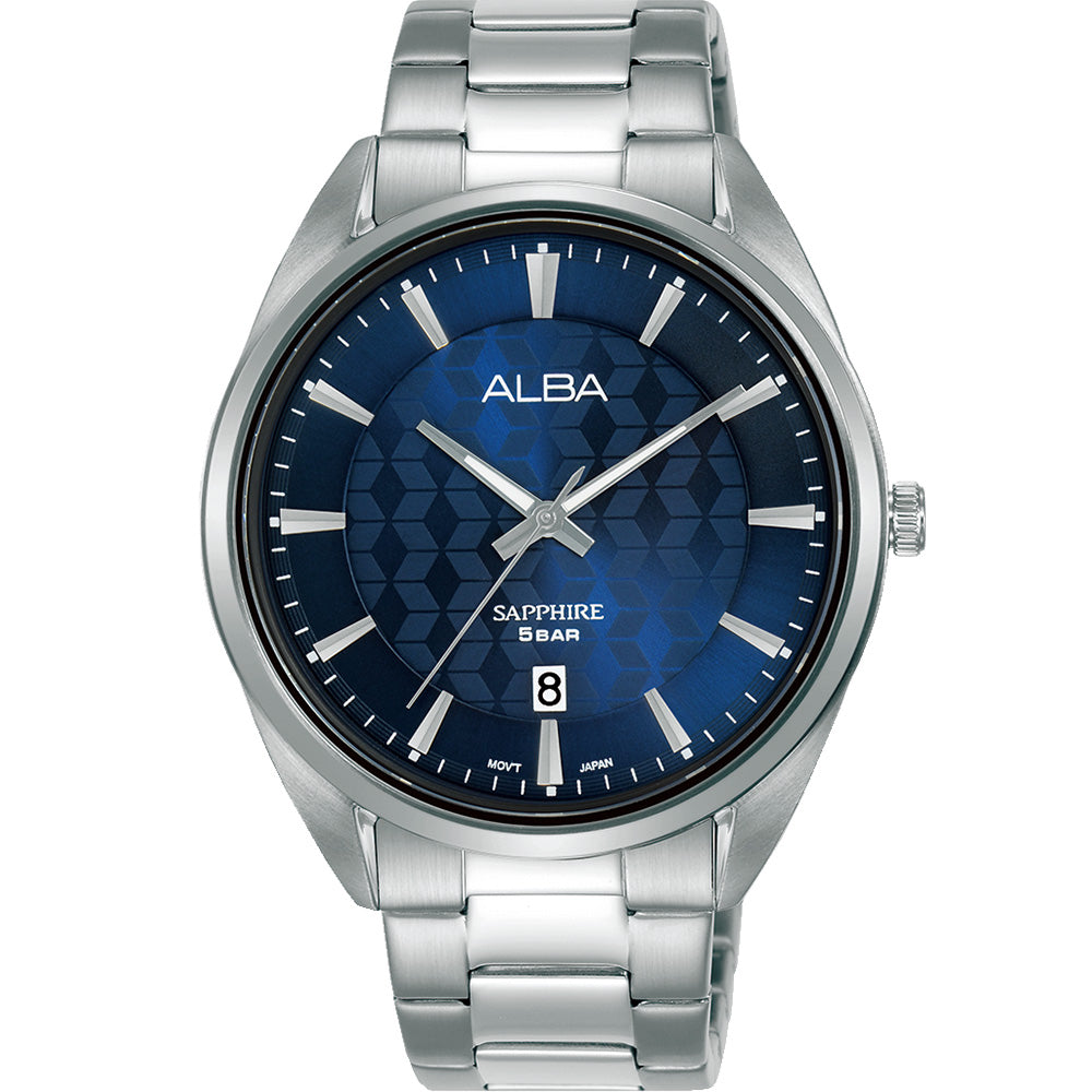Alba Prestige AS9P61X Luxury Quartz Wristwatch with Striking Deep Blue Dial