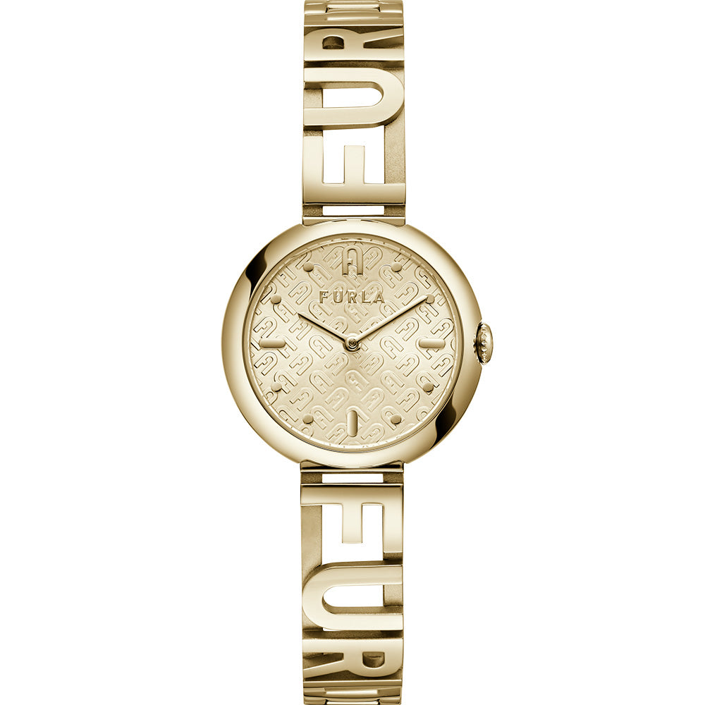 Furla WW00049003L2 Stylish 3D Gold-Tone Stainless Steel Bangle for Urban Wear