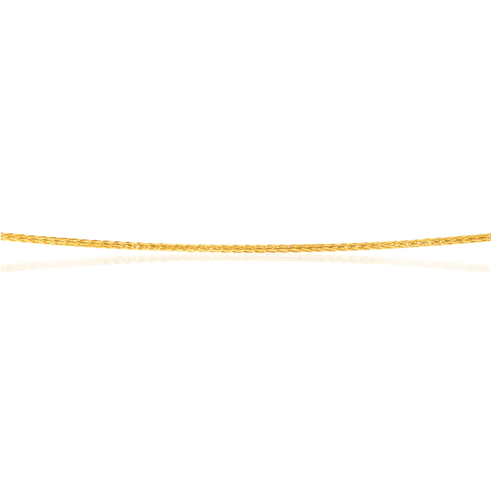 20gauge 47cm 9ct Yellow Gold Wheat Link Chain Extender