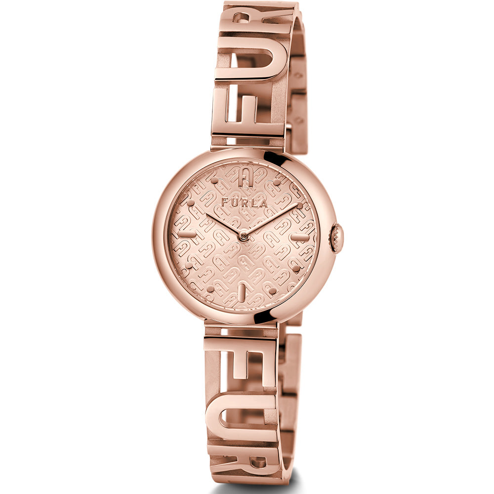 Furla Fashionable 3D Rose Gold Tone Stainless Steel Bangle - WW00049001L3