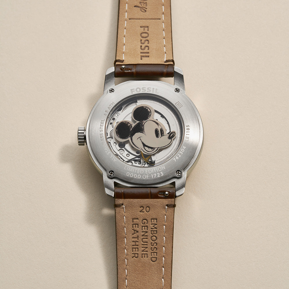 Fossil LE1185 Unisex Automatic Watch for Disney's 100th Anniversary