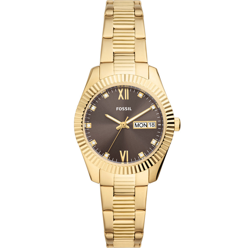 Fossil Scarlette ES5206 Women's Gold-Tone Wristwatch