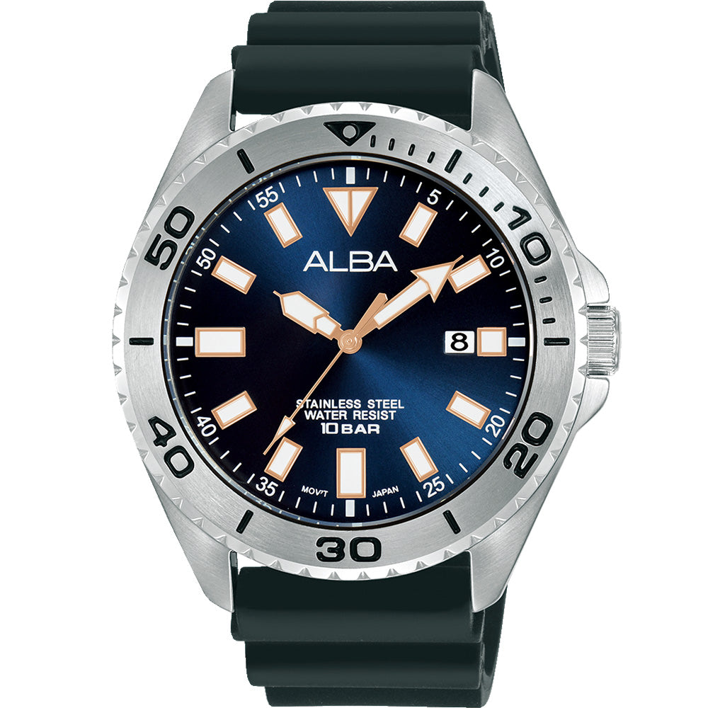Alba AS9Q47X Stainless Steel Workman's Quartz Watch for Everyday Wear