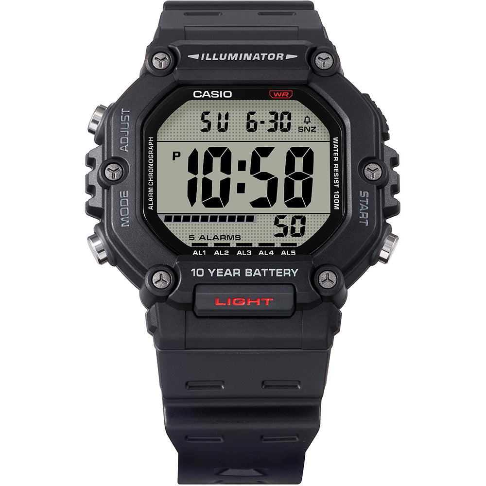 Casio AE1600H-1A Lightweight Digital Watch with Robust Design
