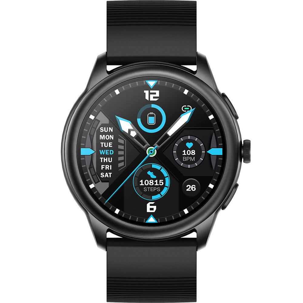 Active Pro Call+ Connect Premium Smart Watch Box Set Featuring 3 Band Choices in Sleek Black
