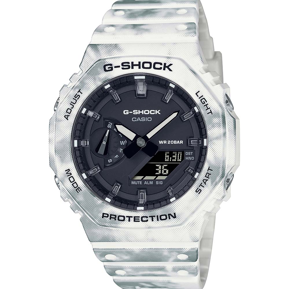 G-Shock GAE2100GC-7A Snow Camo Grunge Style Watch